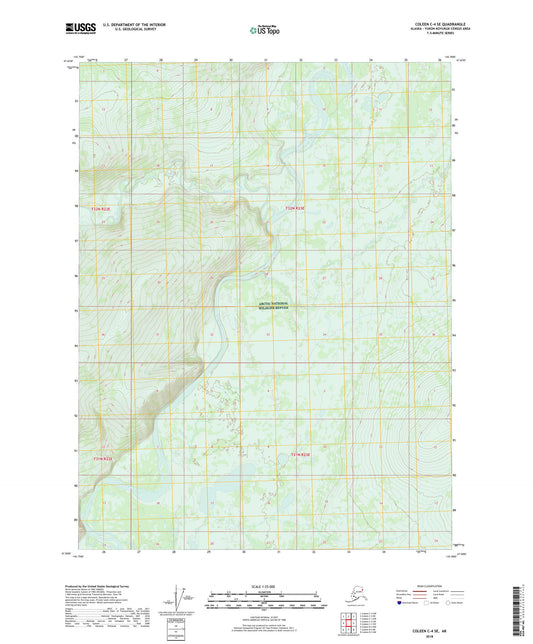 Coleen C-4 SE Alaska US Topo Map Image