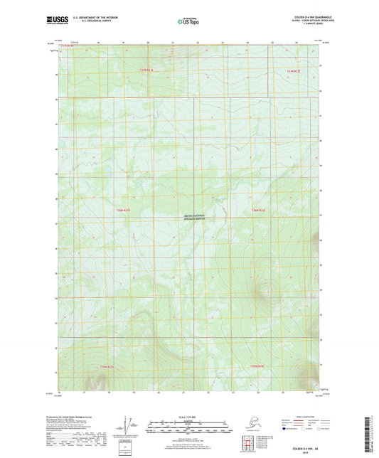 Coleen D-4 NW Alaska US Topo Map Image