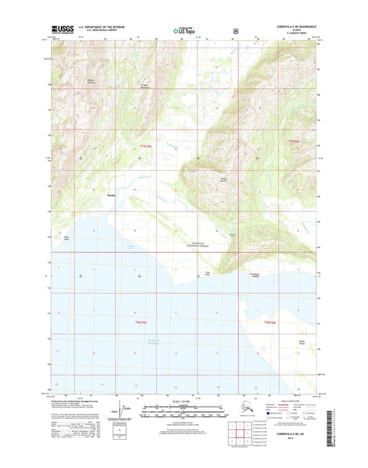 Cordova A-2 NE Alaska US Topo Map Image
