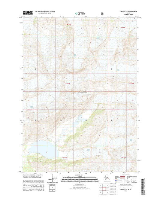 Cordova C-2 SE Alaska US Topo Map Image