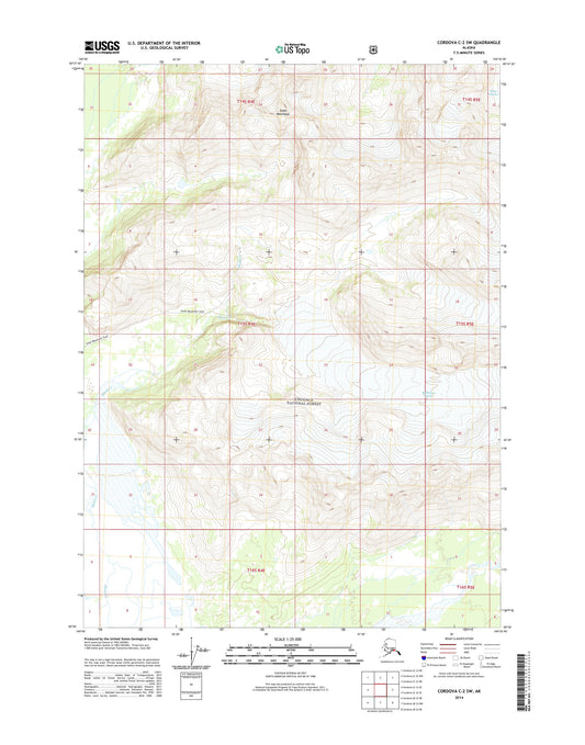 Cordova C-2 SW Alaska US Topo Map Image