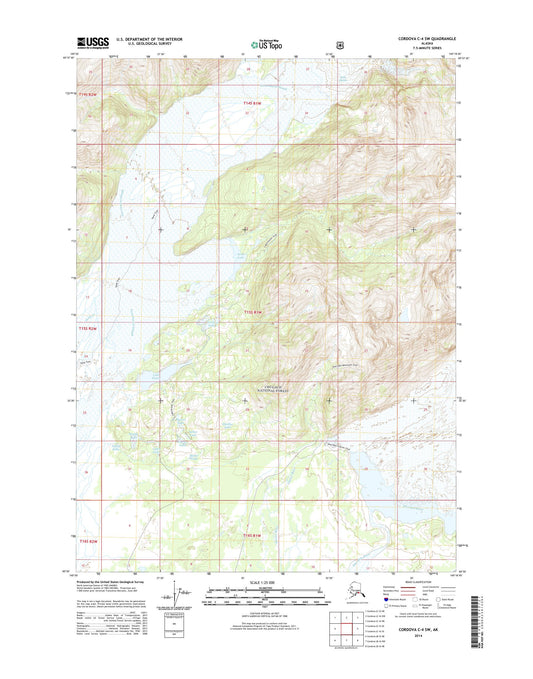 Cordova C-4 SW Alaska US Topo Map Image