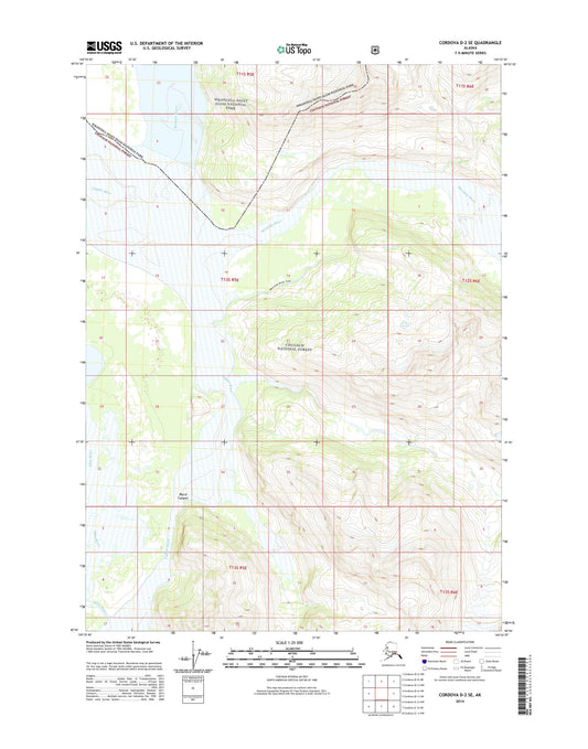 Cordova D-2 SE Alaska US Topo Map Image