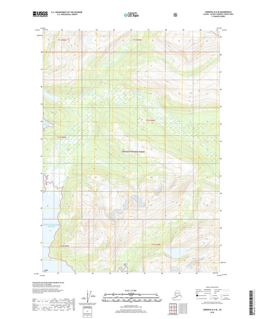 Cordova D-6 SE Alaska US Topo Map Image