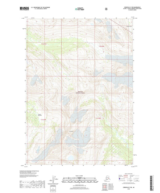 Cordova D-7 NE Alaska US Topo Map Image