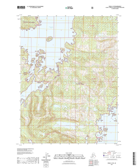 Craig A-1 NE Alaska US Topo Map Image