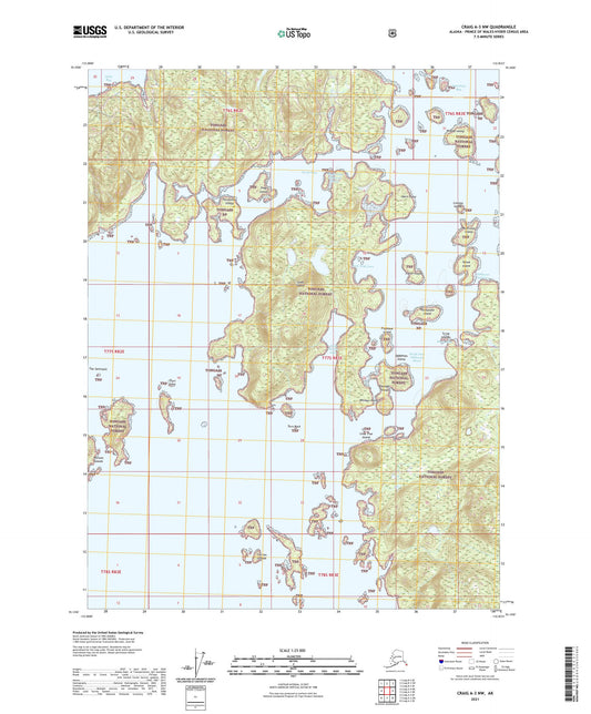 Craig A-3 NW Alaska US Topo Map Image