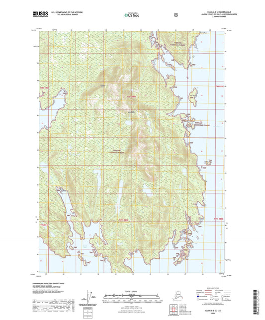 Craig A-3 SE Alaska US Topo Map Image