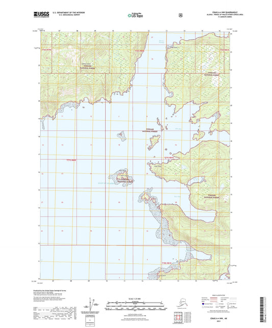 Craig A-4 NW Alaska US Topo Map Image