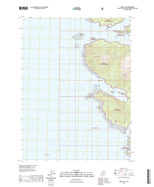 Craig A-4 SW Alaska US Topo Map Image