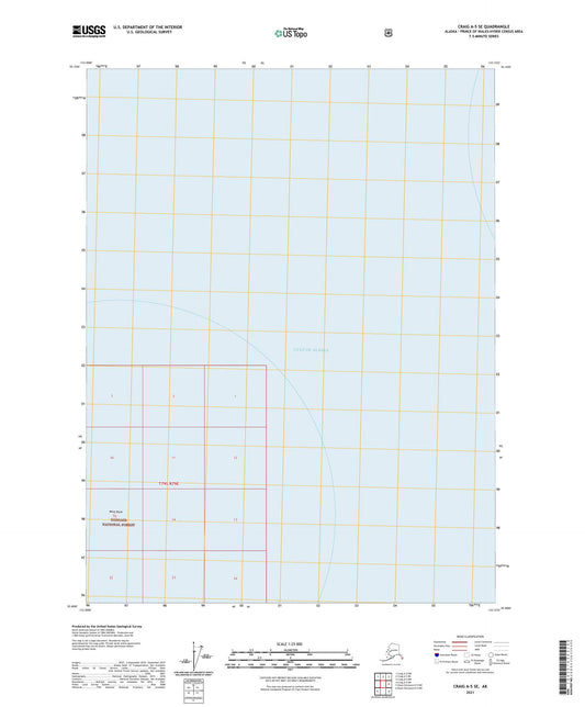 Craig A-5 SE Alaska US Topo Map Image