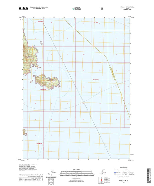 Craig B-1 NE Alaska US Topo Map Image