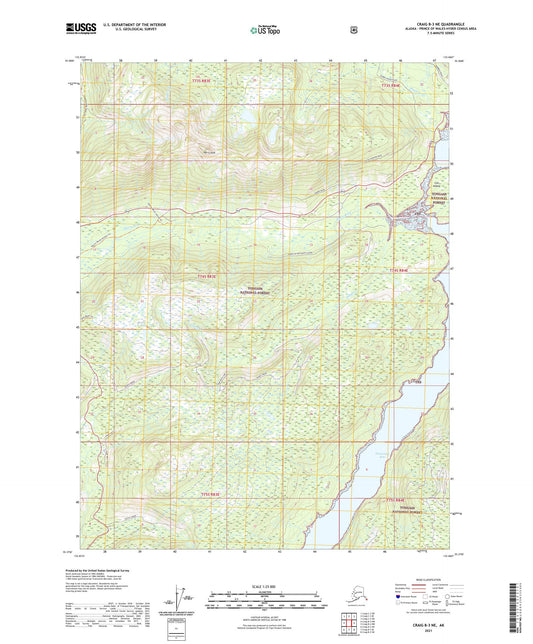 Craig B-3 NE Alaska US Topo Map Image