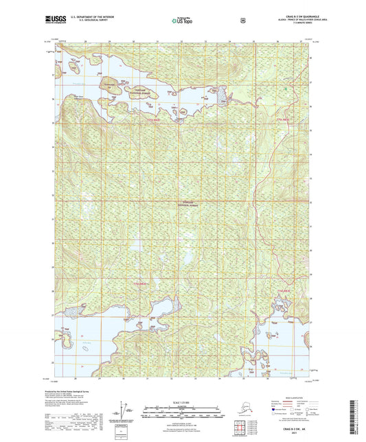 Craig B-3 SW Alaska US Topo Map Image