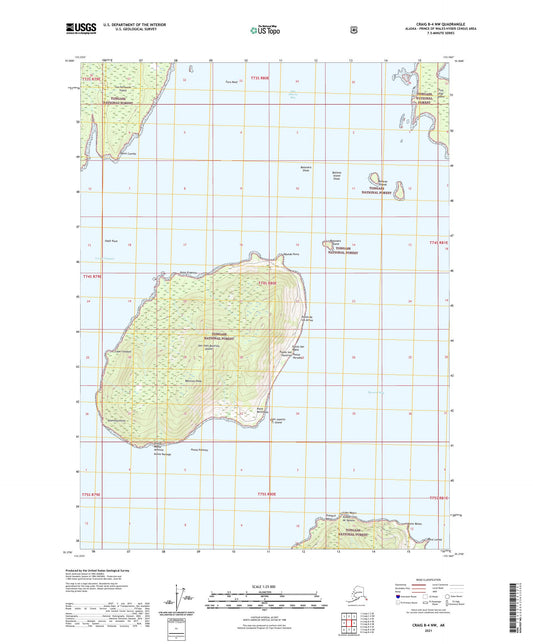 Craig B-4 NW Alaska US Topo Map Image