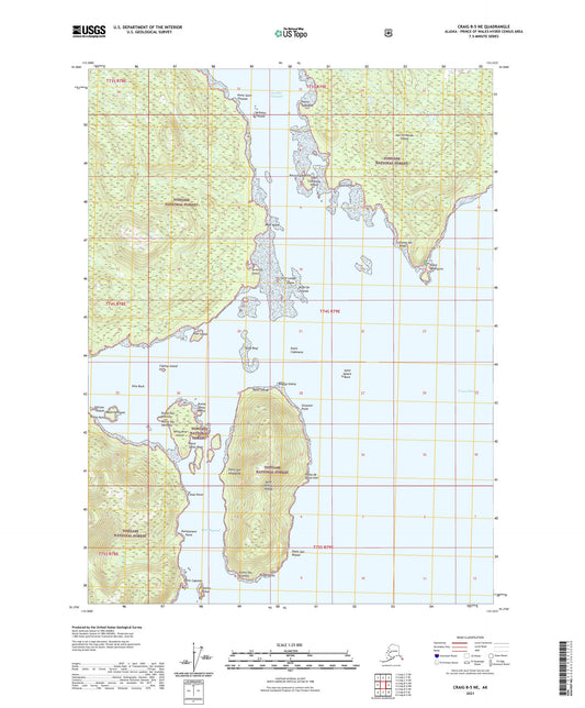Craig B-5 NE Alaska US Topo Map Image