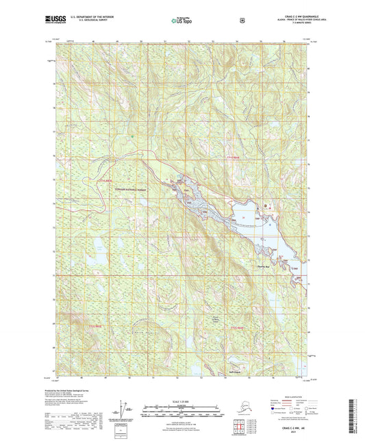 Craig C-2 NW Alaska US Topo Map Image