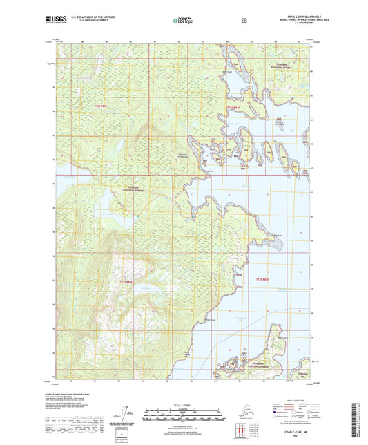 Craig C-2 SW Alaska US Topo Map Image