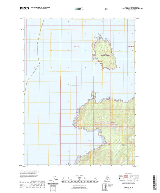 Craig C-6 SE Alaska US Topo Map Image