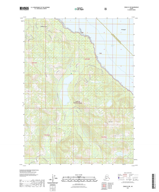 Craig D-3 NE Alaska US Topo Map Image