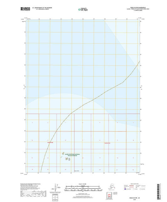 Craig D-8 NW Alaska US Topo Map Image