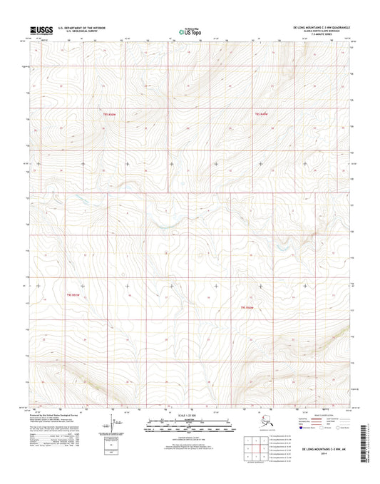 De Long Mountains C-3 NW Alaska US Topo Map Image