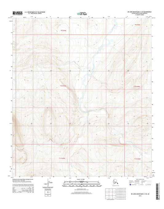 De Long Mountains C-3 SE Alaska US Topo Map Image