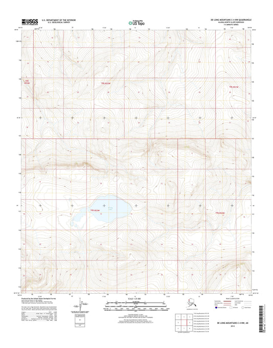 De Long Mountains C-4 NW Alaska US Topo Map Image