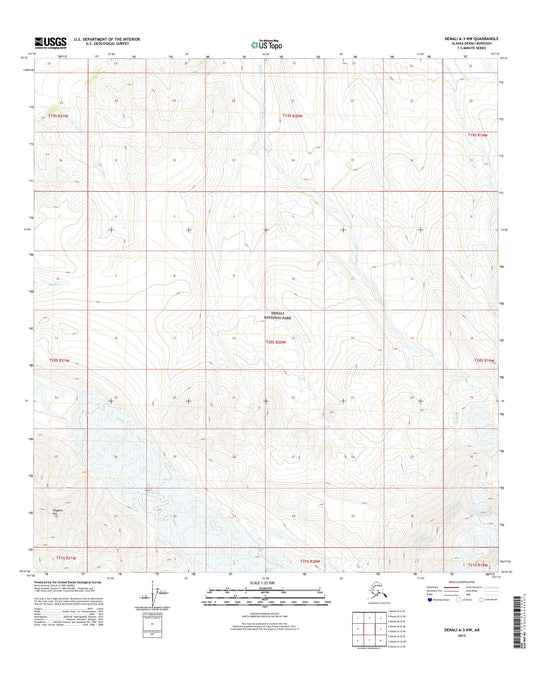 Denali A-3 NW Alaska US Topo Map Image