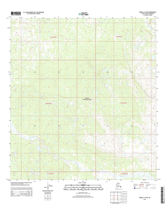 Denali A-4 NW Alaska US Topo Map Image