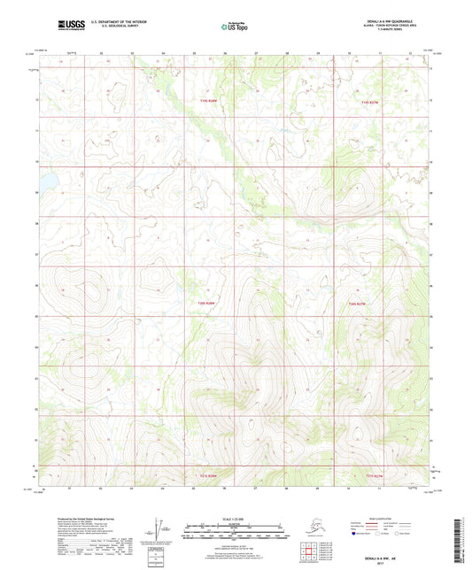 Denali A-6 NW Alaska US Topo Map Image