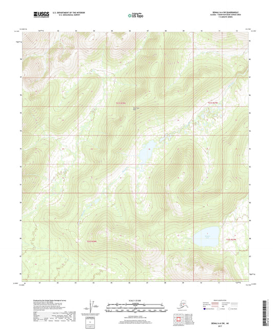 Denali A-6 SW Alaska US Topo Map Image