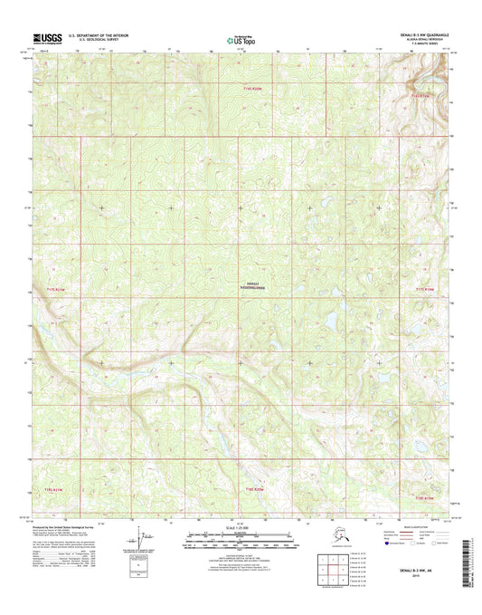 Denali B-3 NW Alaska US Topo Map Image