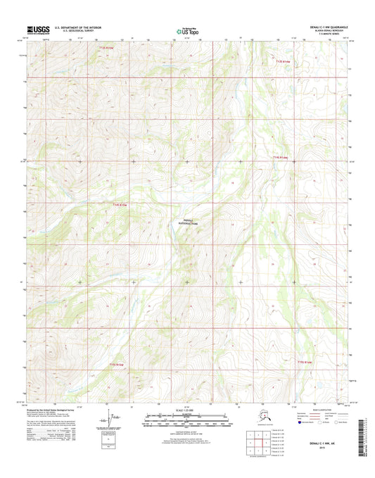 Denali C-1 NW Alaska US Topo Map Image