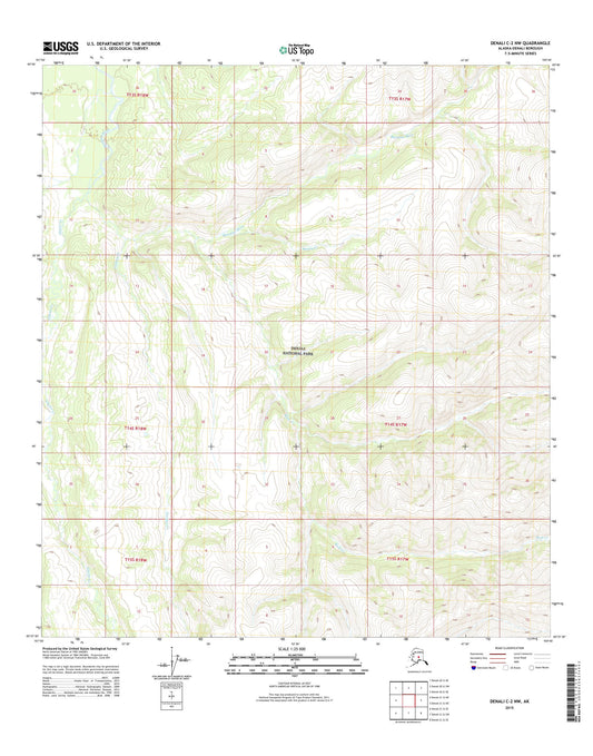 Denali C-2 NW Alaska US Topo Map Image