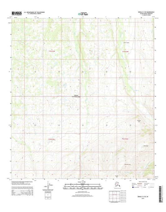 Denali C-3 SE Alaska US Topo Map Image