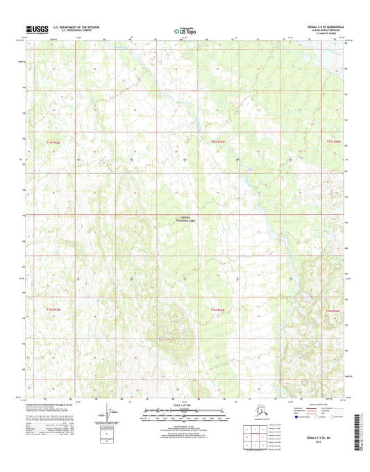 Denali C-4 SE Alaska US Topo Map Image
