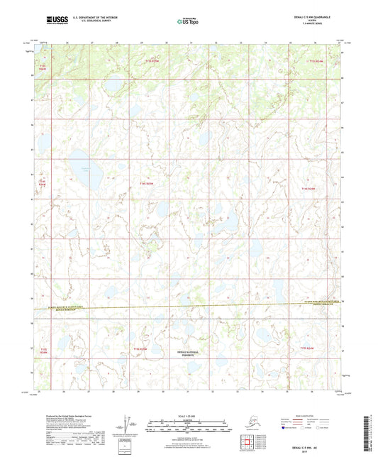 Denali C-5 NW Alaska US Topo Map Image