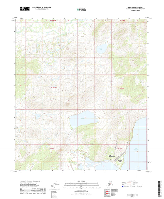 Denali D-5 NW Alaska US Topo Map Image