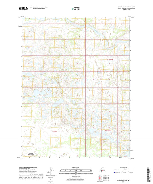 Dillingham A-1 NW Alaska US Topo Map Image