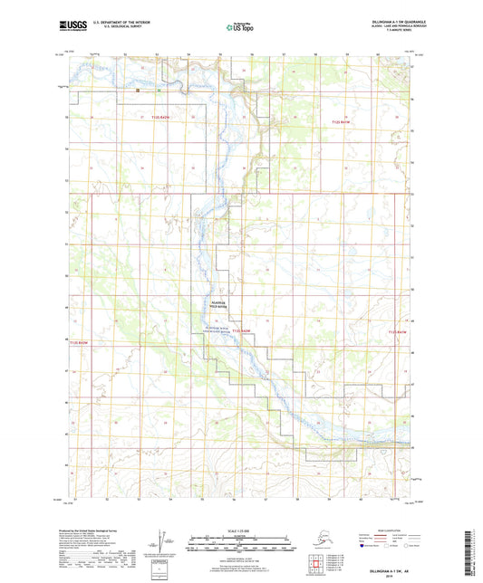 Dillingham A-1 SW Alaska US Topo Map Image