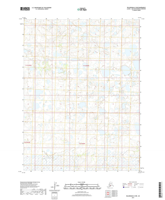 Dillingham A-3 NW Alaska US Topo Map Image