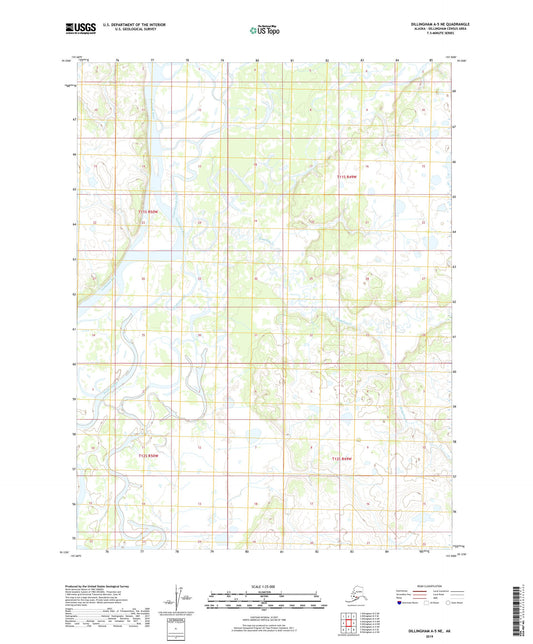 Dillingham A-5 NE Alaska US Topo Map Image