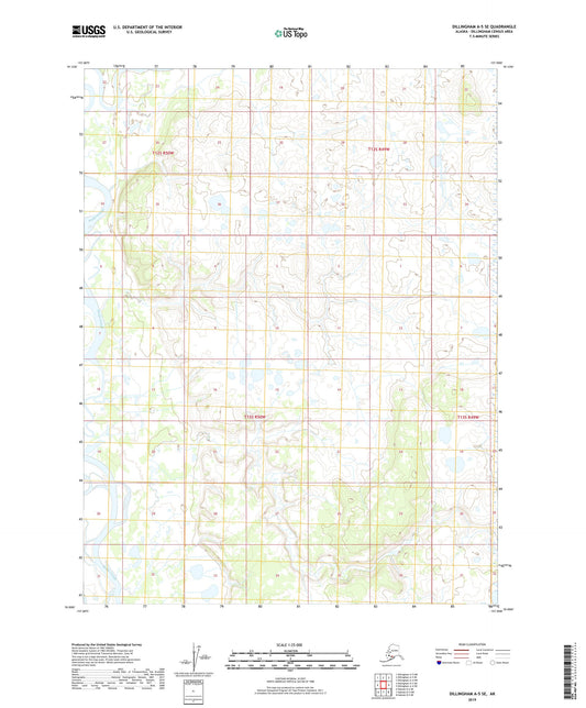Dillingham A-5 SE Alaska US Topo Map Image