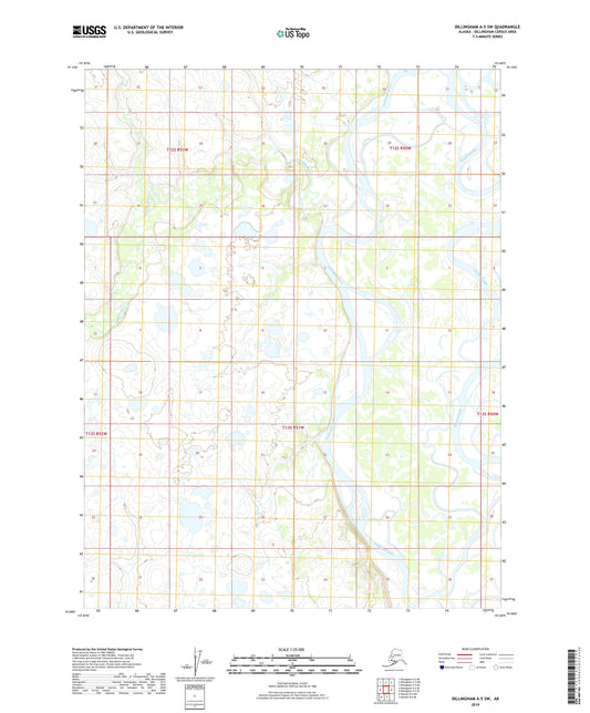 Dillingham A-5 SW Alaska US Topo Map Image