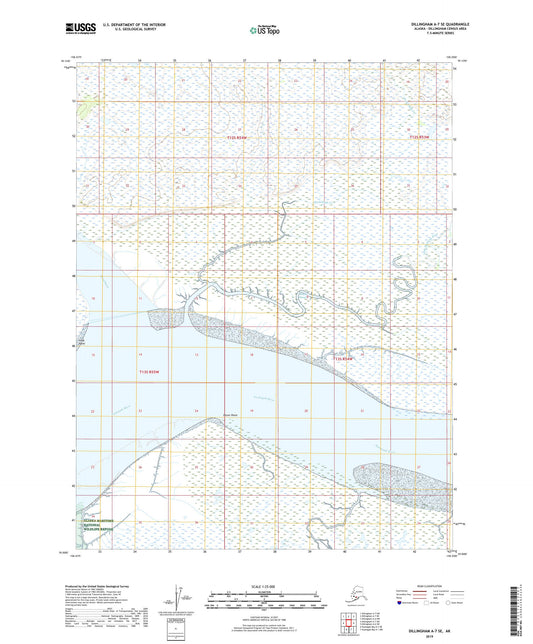 Dillingham A-7 SE Alaska US Topo Map Image