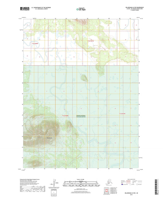 Dillingham A-8 SW Alaska US Topo Map Image