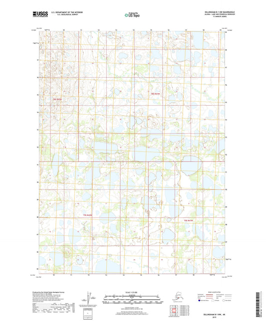 Dillingham B-1 NW Alaska US Topo Map Image