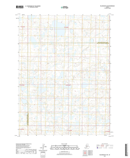 Dillingham B-3 SW Alaska US Topo Map Image