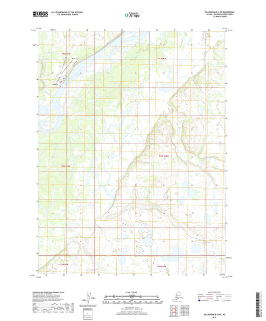 Dillingham B-4 SW Alaska US Topo Map Image